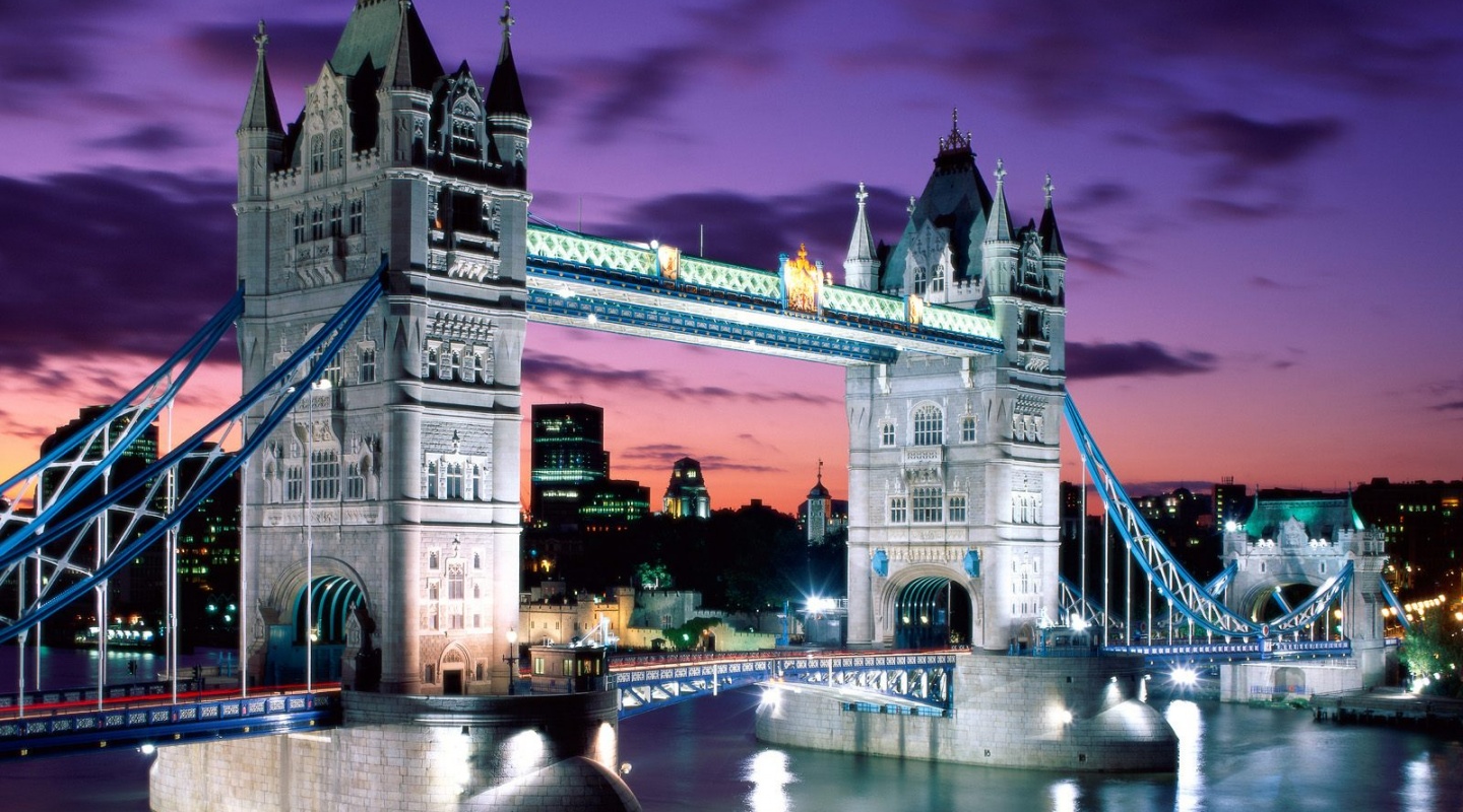 london evening tower bridge england