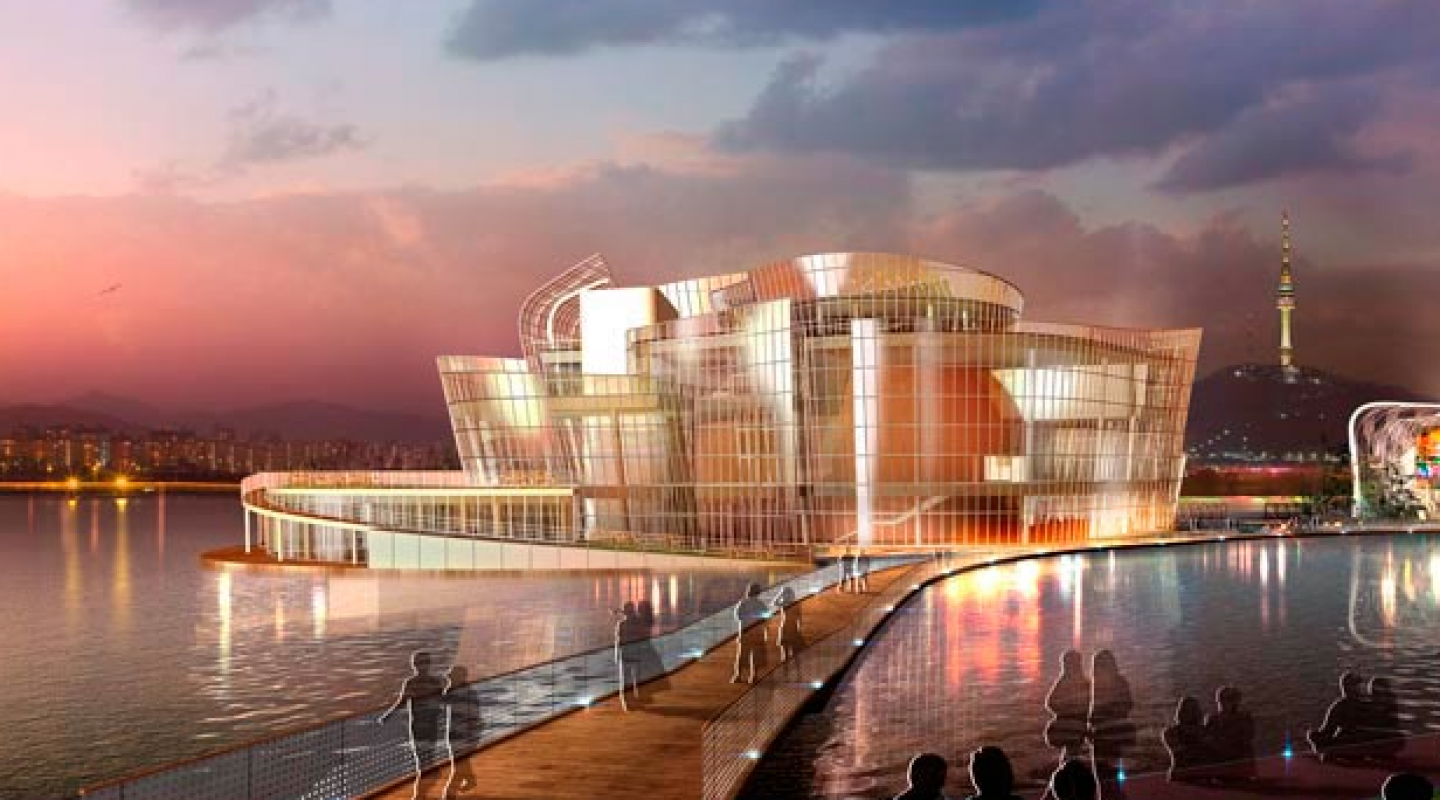 Floating Island in Seoul, South Korea