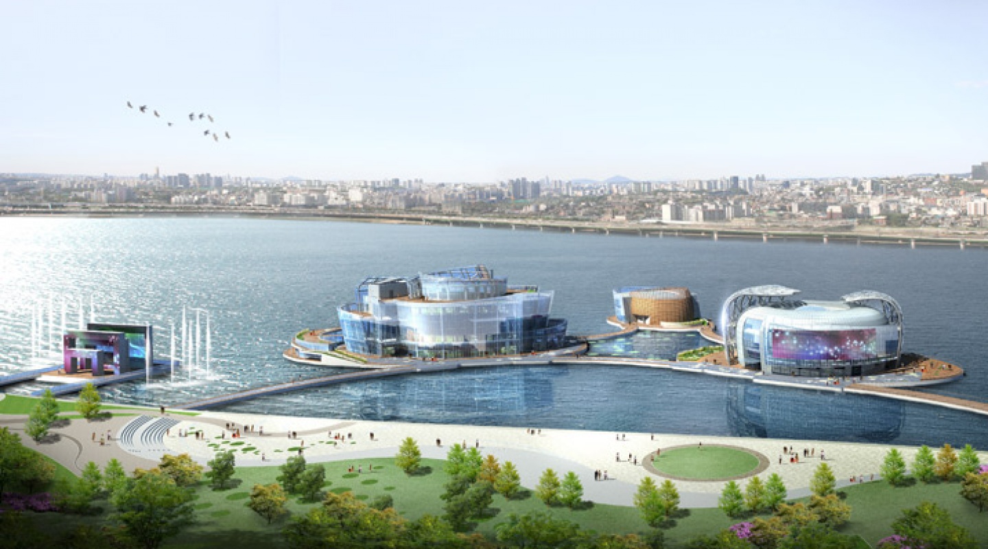 Floating Island in Seoul, South Korea