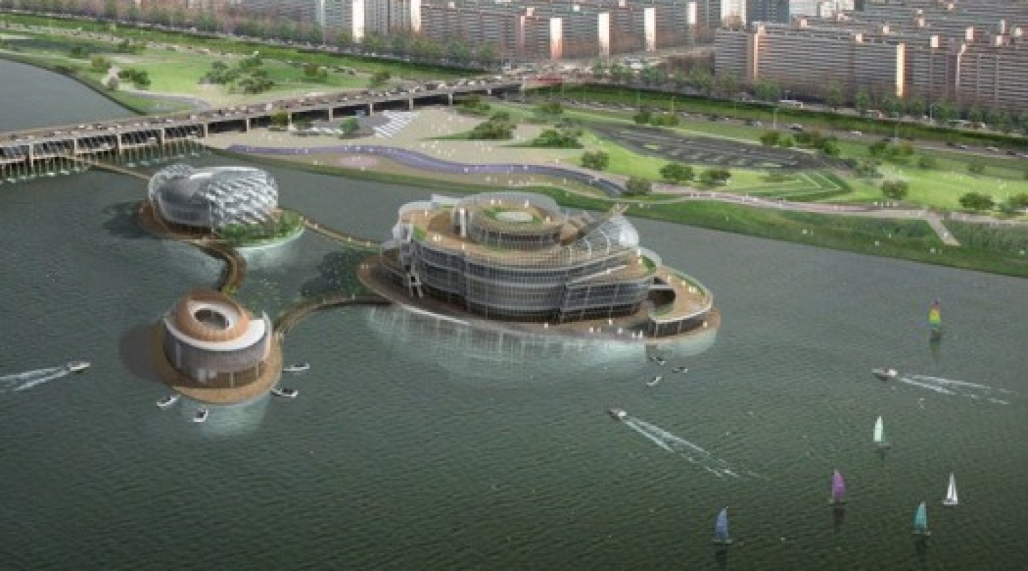 Floating Island in Seoul, South Korea