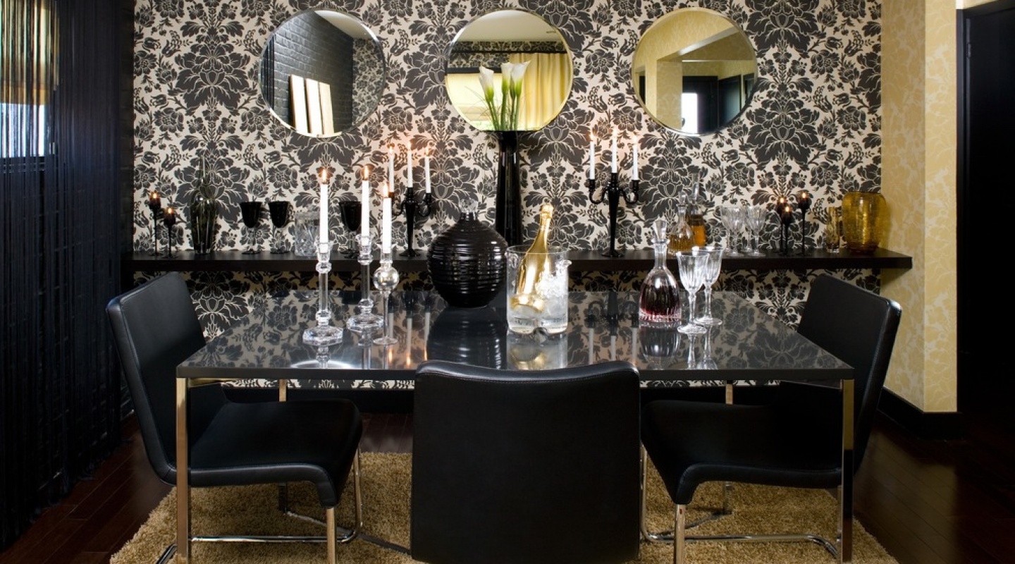 Dining room designed by Colin and Justin