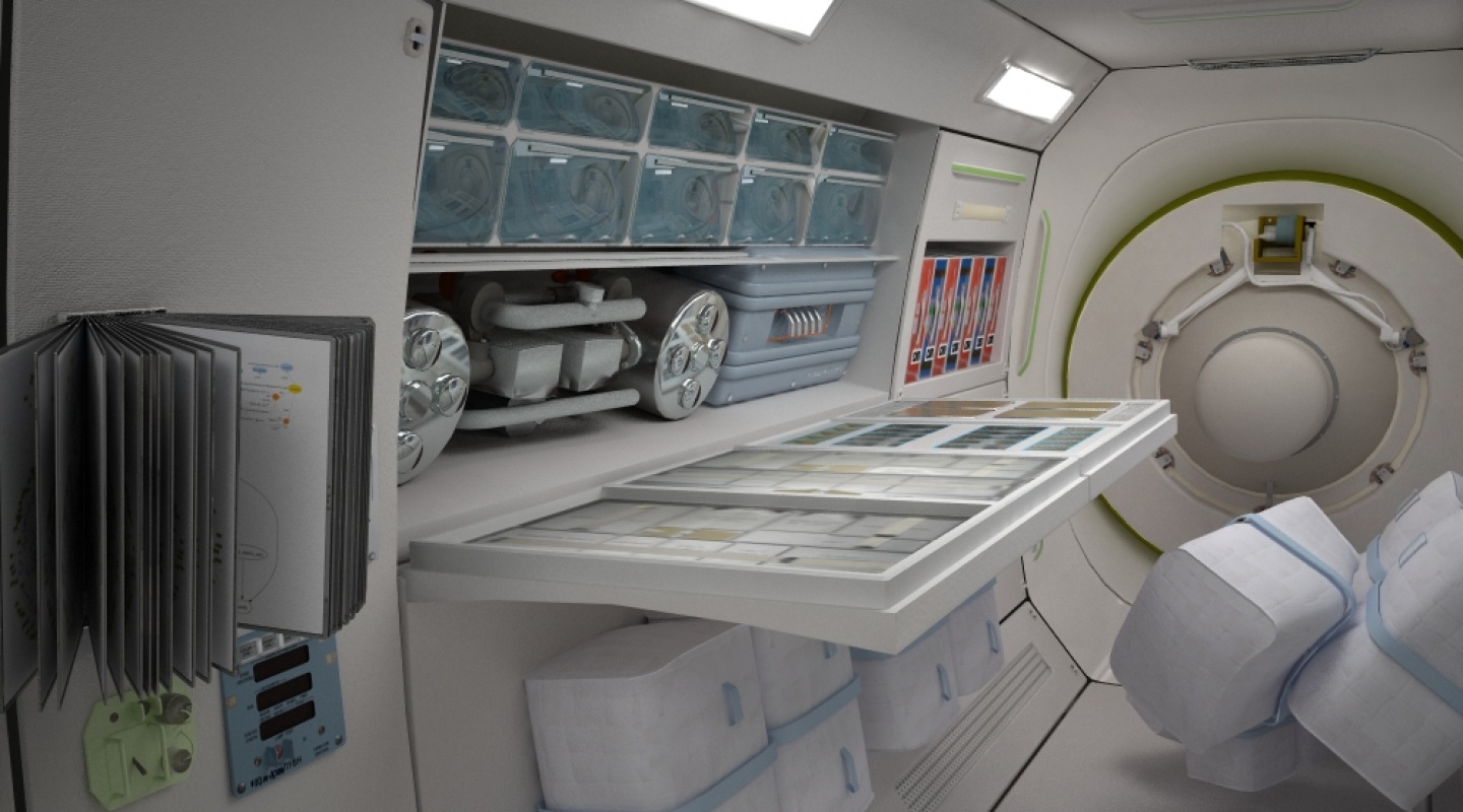 Space Hotel interior