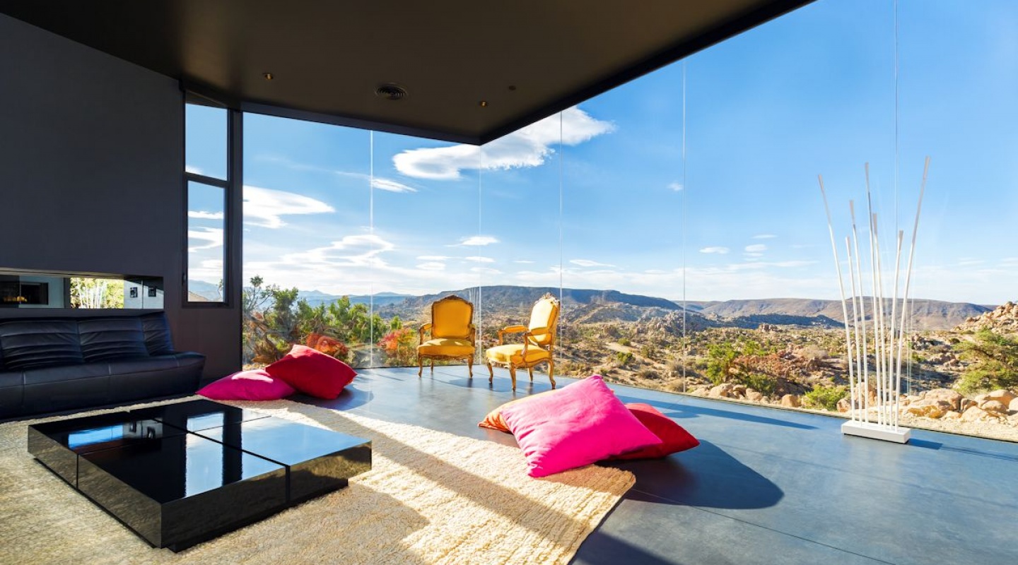 black desert house located in california 2