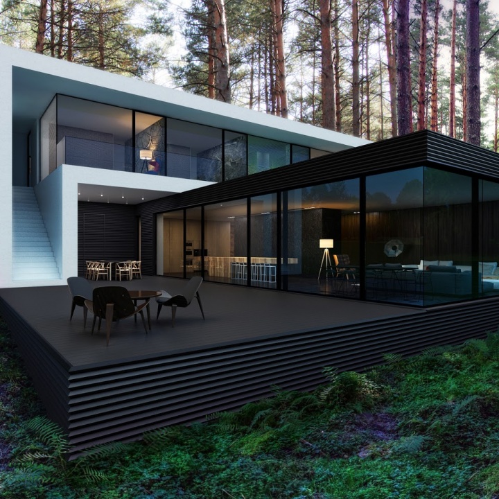 1 house in the woods by alexander zhidkov